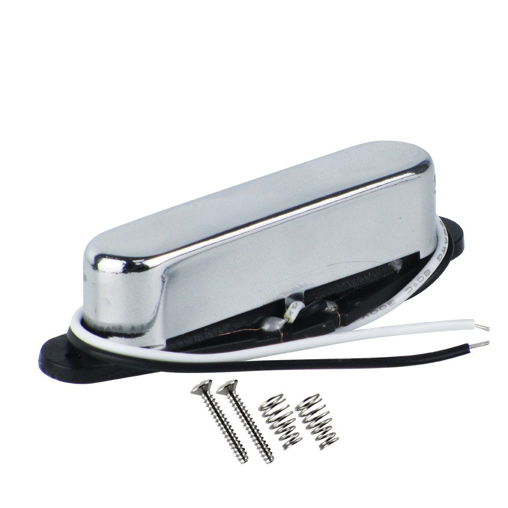 FLEOR Alnico 5 Guitar Pickups Tele Bridge Pickup w/Neck Pickup (Chrome) Fit Fender Telecaster Pickups Part